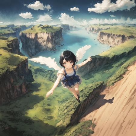 00389-1007031408-masterpiece,best quality,1girl,solo,short black hair,from above,landscape,flying,sky,.png